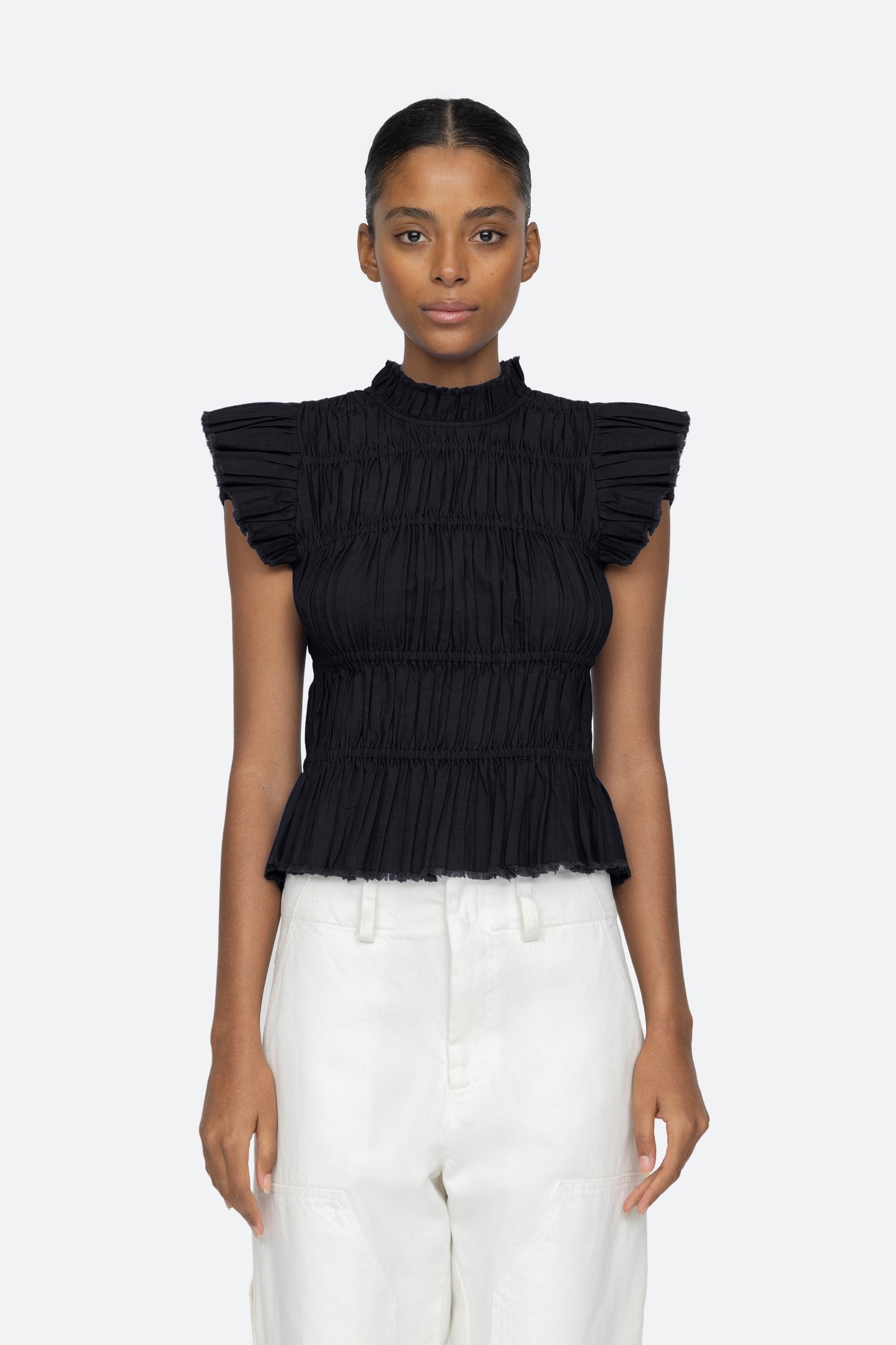 black-greir top-front view