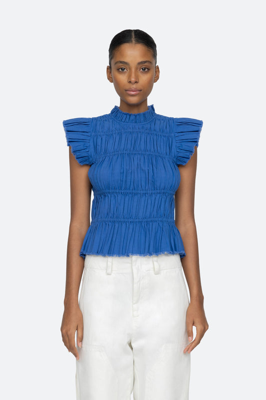 blue-greir top-front view